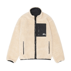 Stussy Sherpa Reversible Jacket - Beige
