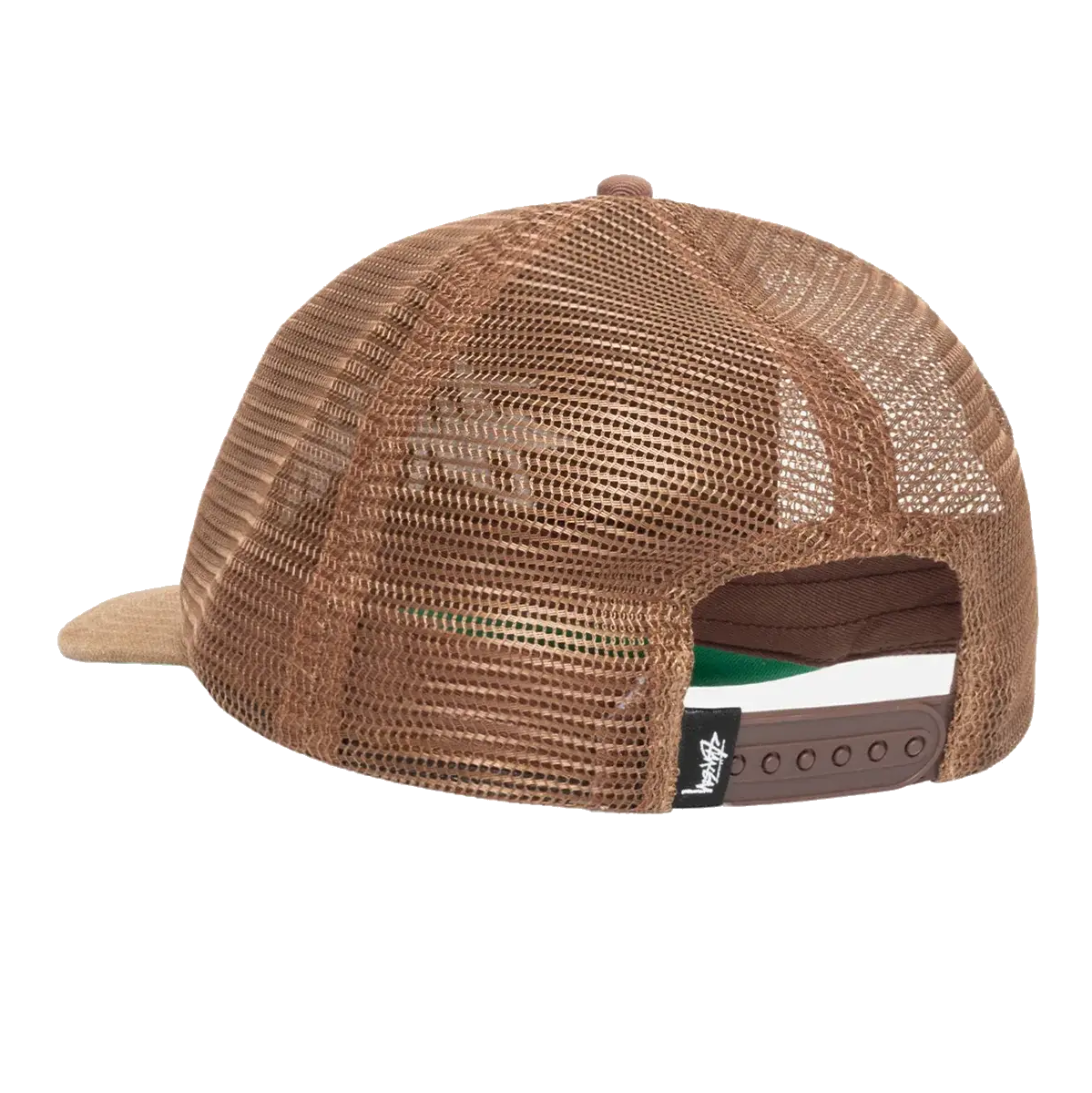 Stussy Mid-Depth Big Stock Mesh Snapback - Brown