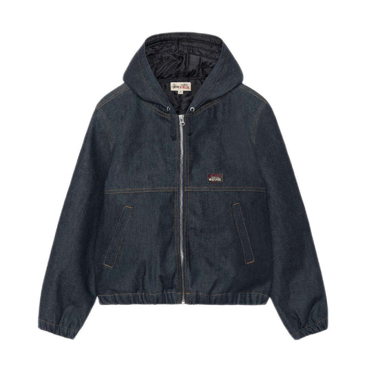 Stussy Insulated Work Jacket - Raw Indigo Denim