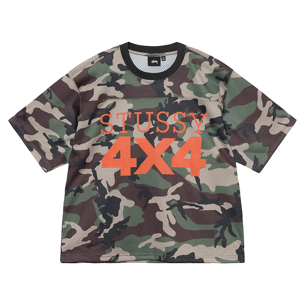 ステゥーシー　4x4　メッシュ　Tシャツ　迷彩 Stussy 4X4 Mesh Football Jersey - Camo – Ninetimes Skateshop