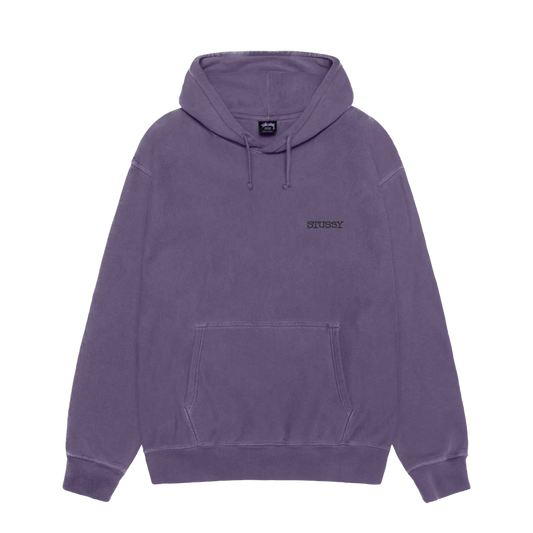 Stussy Jumbo Pigment Dyed Hoodie - Grape