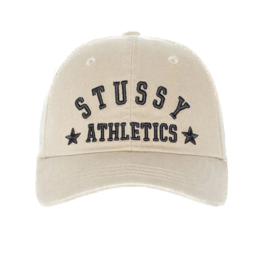 Stussy Low Pro Athletics Strapback Cap - Khaki