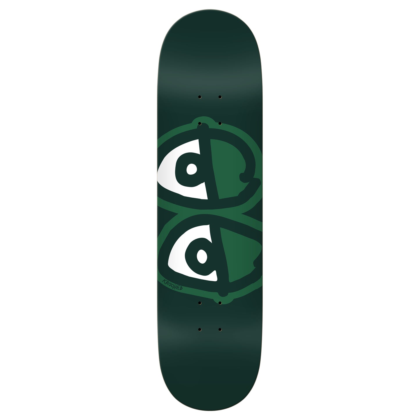 Krooked Eyes Green Easy Rider Deck - 8.25