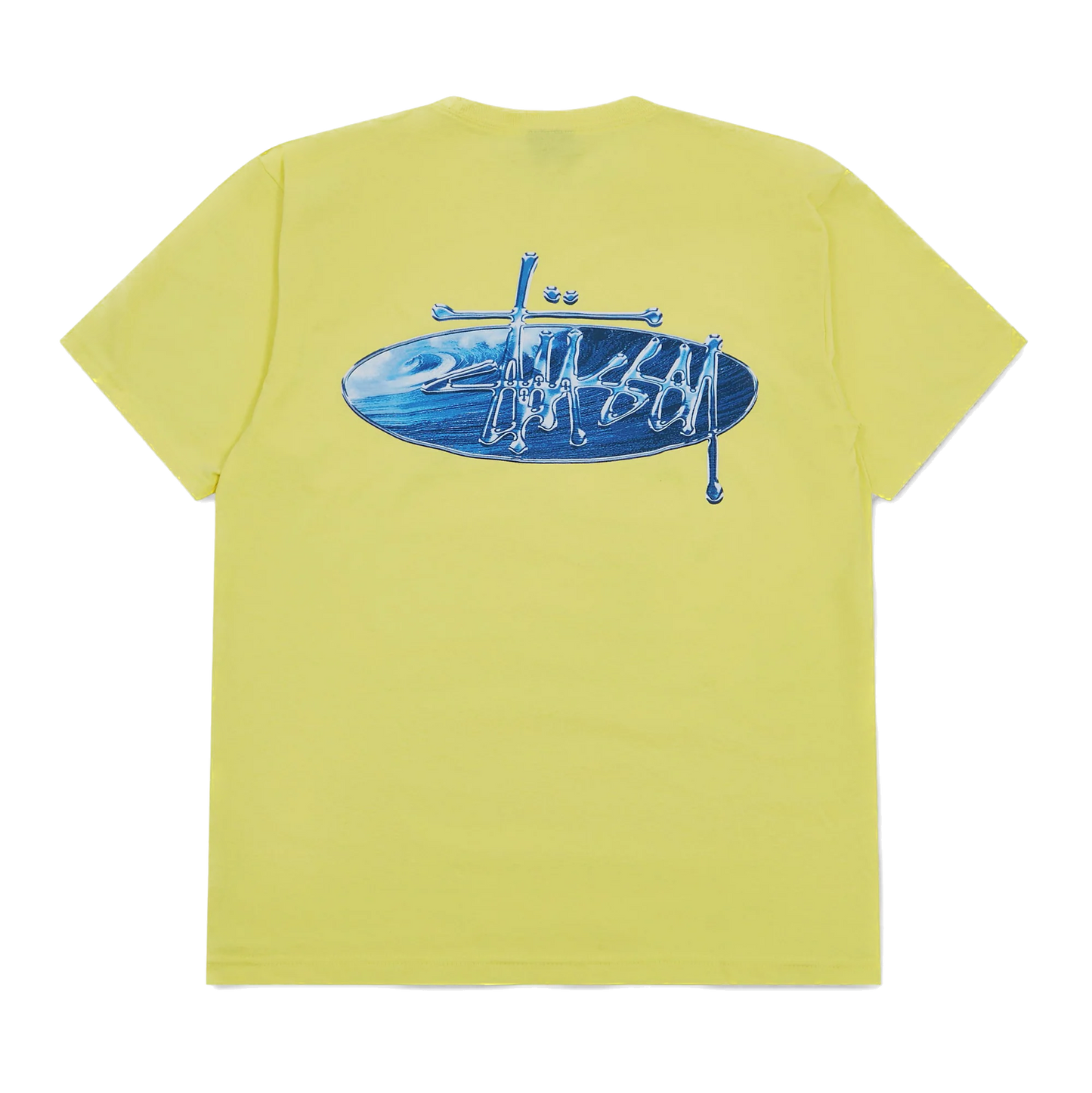 Stussy Wave Oval Tee - Lemon