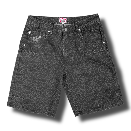 Star Team Drop Shorts - Leopard