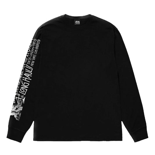 Stussy Long Haul Longsleeve Tee - Black