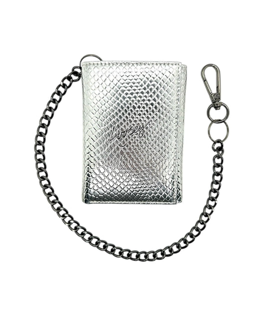 Loosey Metallic Chain Gang Wallet - Silver