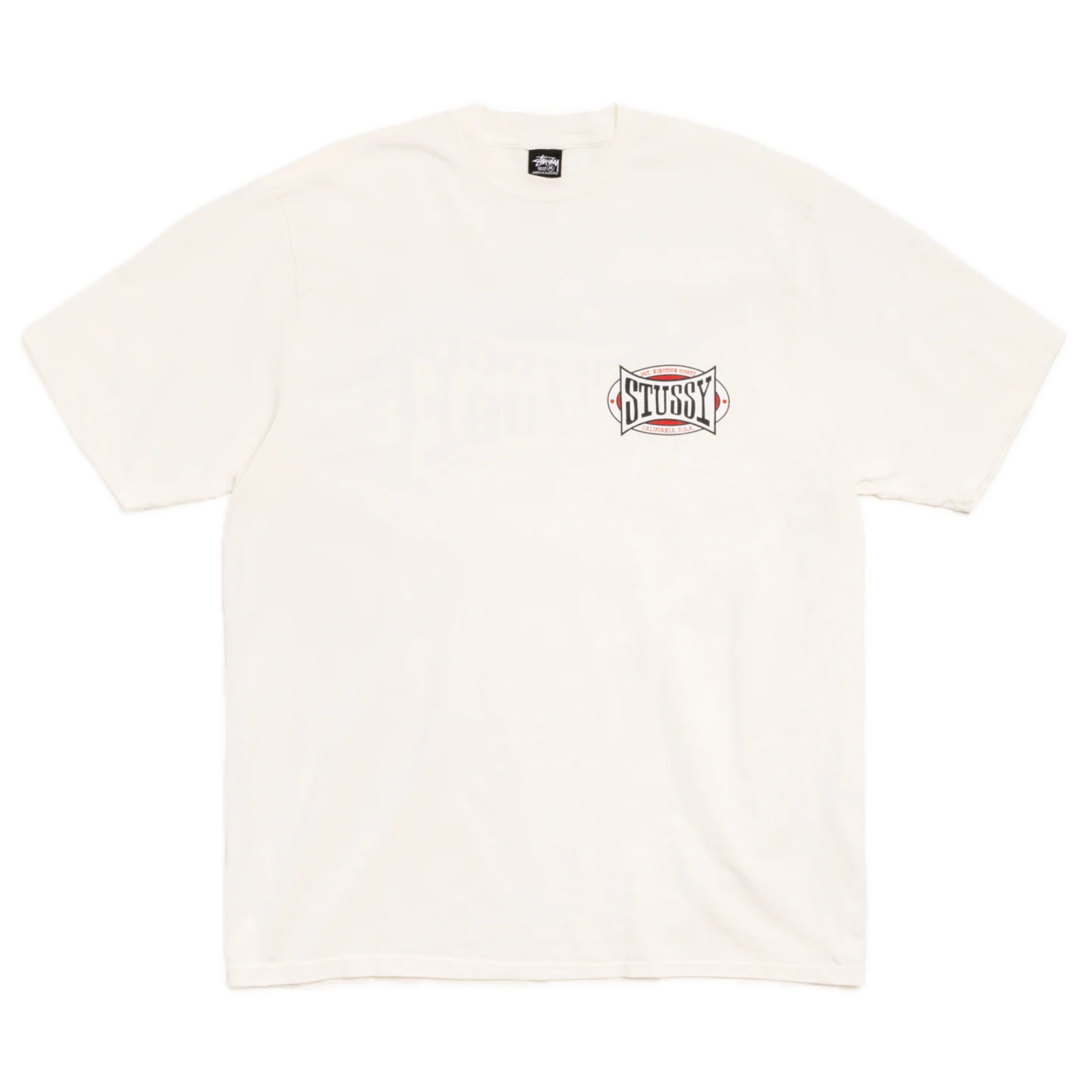 Stussy Champion Oval Pigment Dyed Tee - Natural – Ninetimes Skateshop