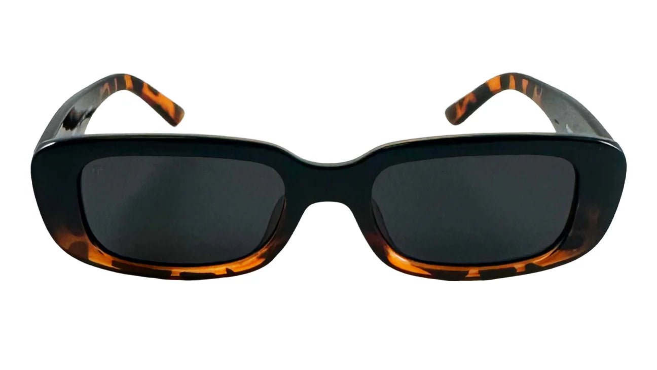 Happy Hour Oxford Sunglasses - Black Tortoise Fade Polarized
