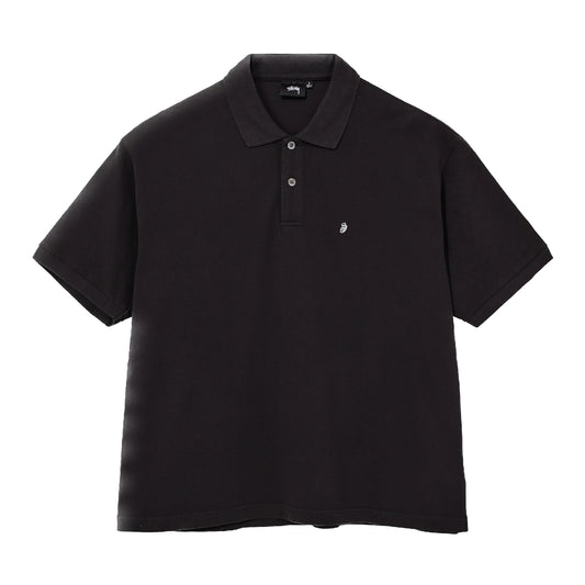 Stussy Classic Pique Polo - Black