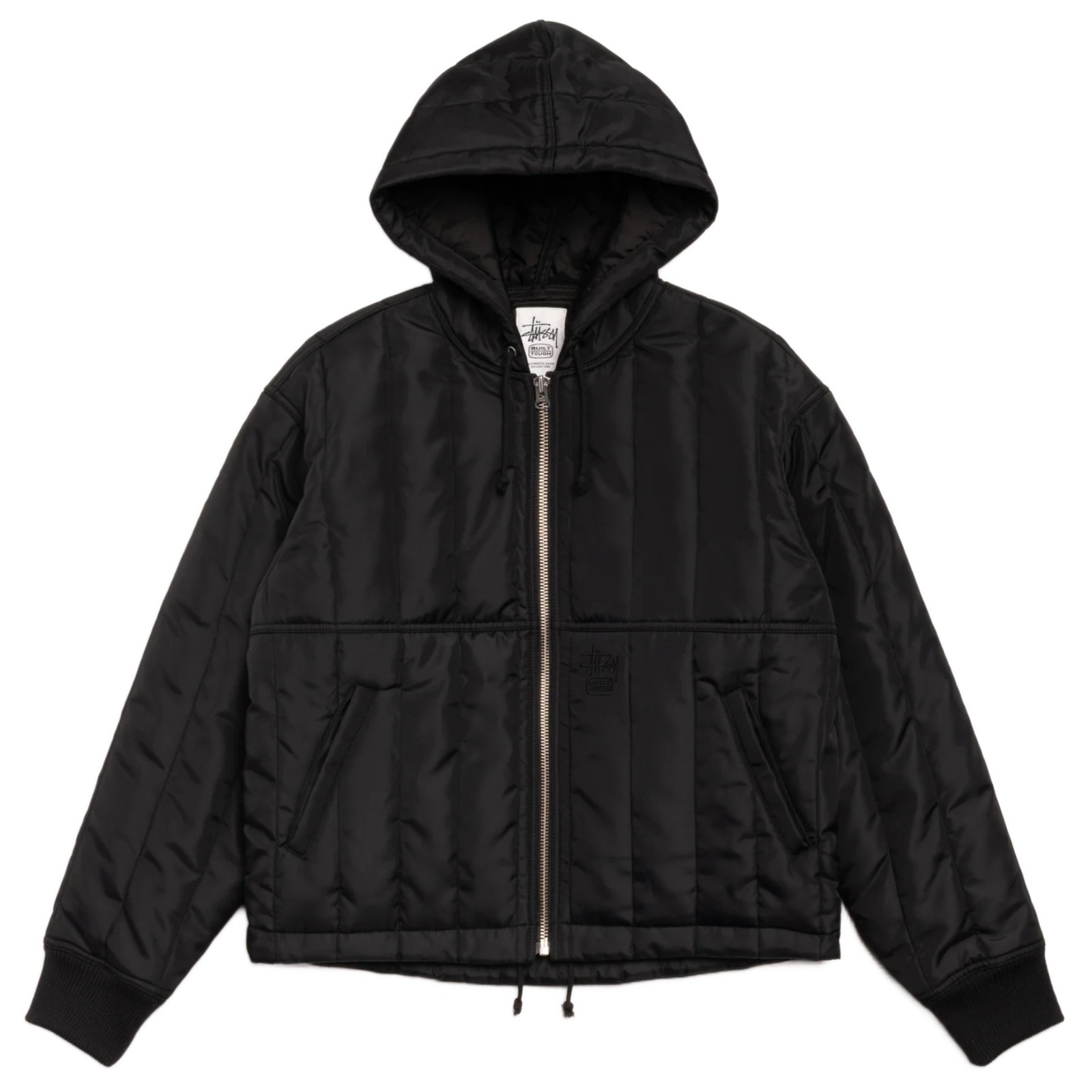 Stussy Quilted Nylon Work Jacket - Black – Ninetimes Skateshop
