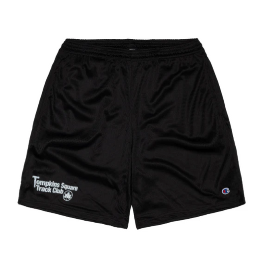 Quartersnacks Track Club Champion Mesh Gym Shorts - Black