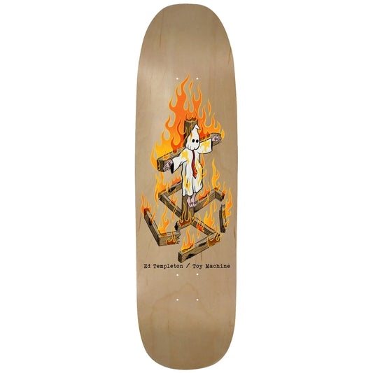 Toy Machine Templeton Charred Cross Shaped Deck - 9.0