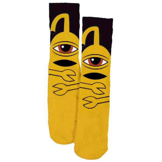 Toy Machine Sect Hug Socks - Yellow
