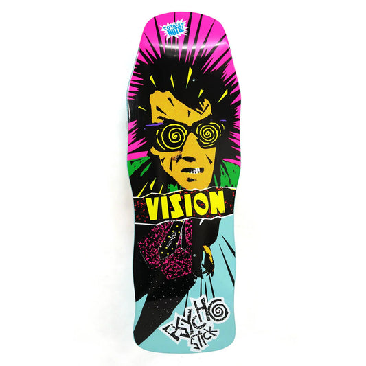 Vision Psycho Stick Modern concave Deck - 10"x29.75" Turquoise