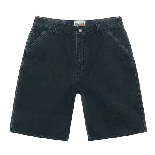 Stussy Washed Canvas Work Short - Black