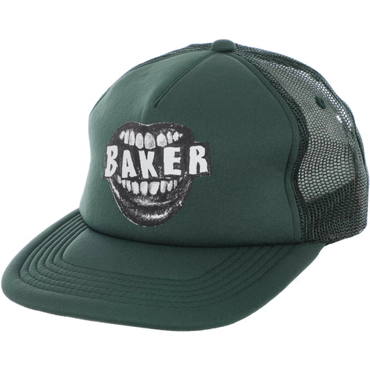 Baker Yeller Trucker Hat - Dark Green