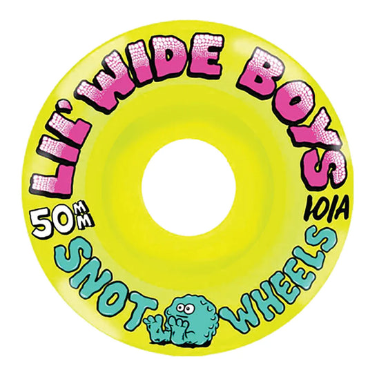 Snot Lil' Wide Boys Fluoro Yellow Wheels - 101A 50mm
