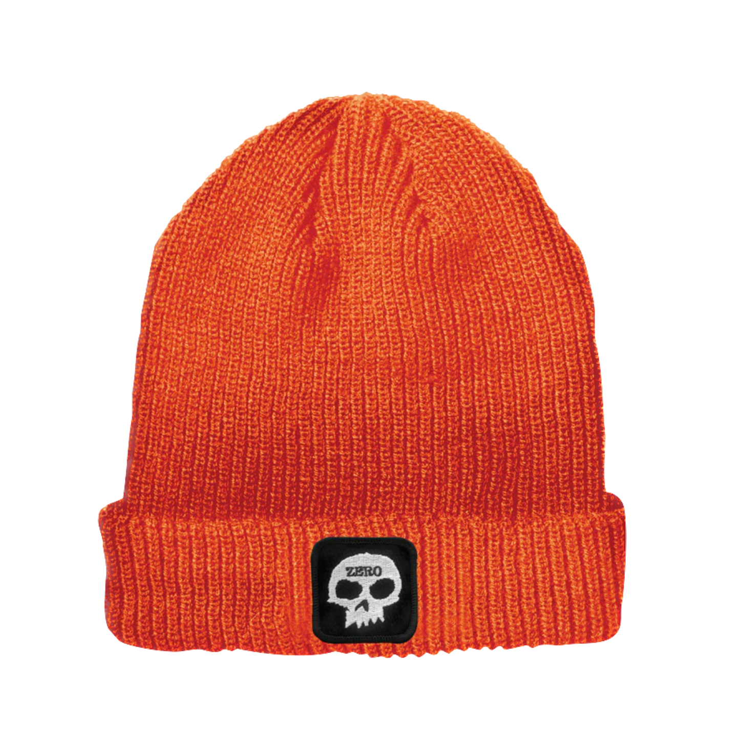Zero Skull Patch Beanie - Orange