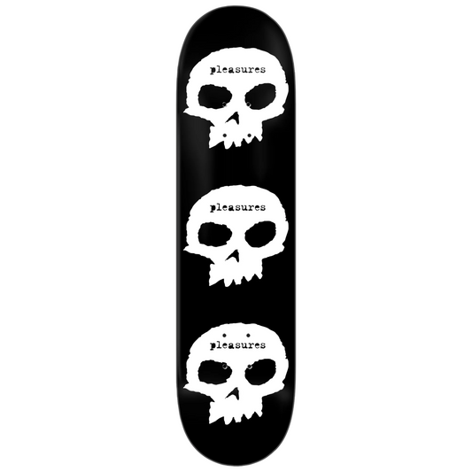 Zero X Pleasures 3 Skull Deck - 8.25