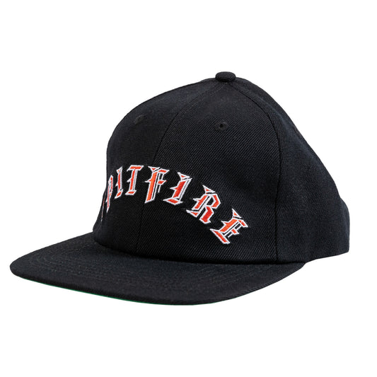 Spitfire Old E Arch Strapback - Black/Red/Green