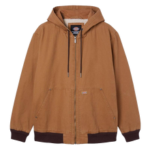 Load image into Gallery viewer, Dickies Hooded Duck Bomber Jacket - Stonewashed Brown