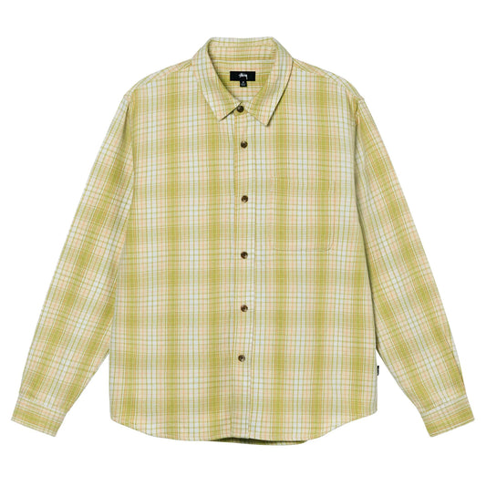 Stussy Beach Plaid Shirt - Lime