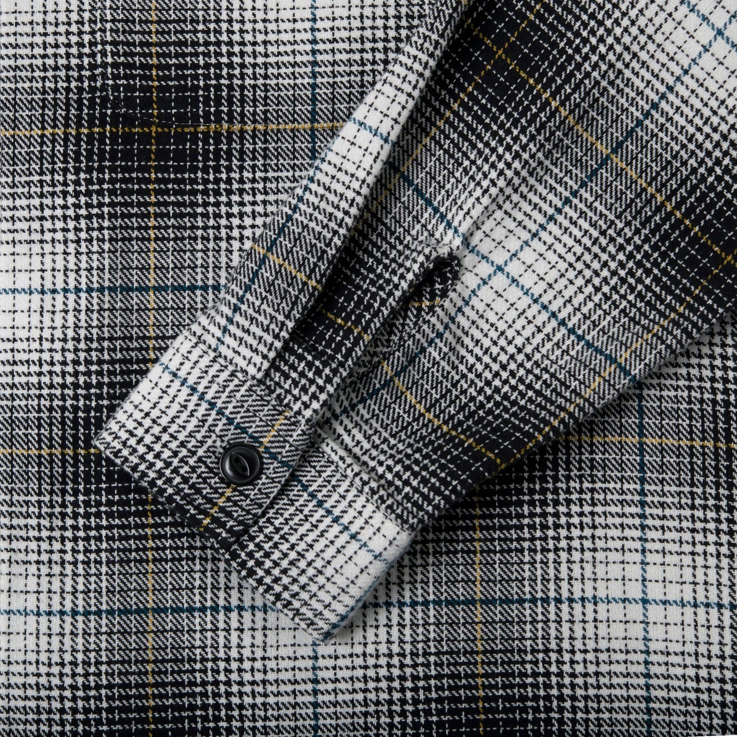 Stussy Paul Shadow Plaid Zip Shirt - Black