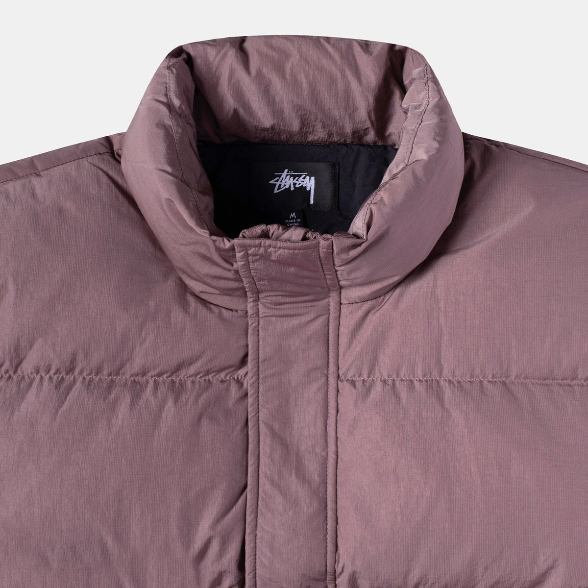 Stussy Ripstop Down Puffer Jacket - Rose