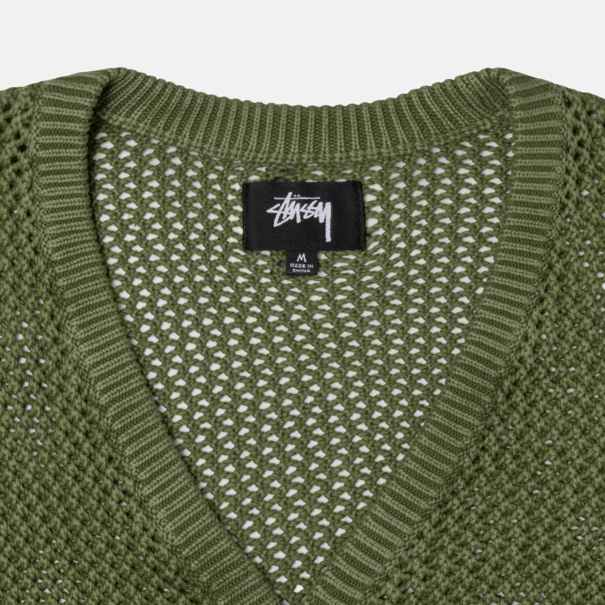 Stussy Loose Gauge Cardigan - Olive – Ninetimes Skateshop