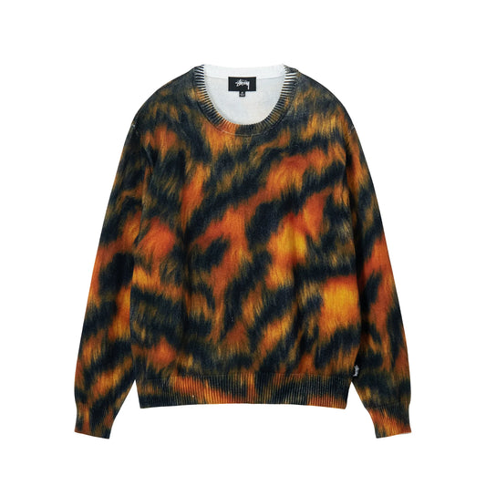 Stussy Printed Fur Sweater - Tiger
