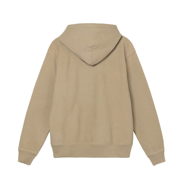 Stussy Overdyed Stock Logo Hoodie - Khaki