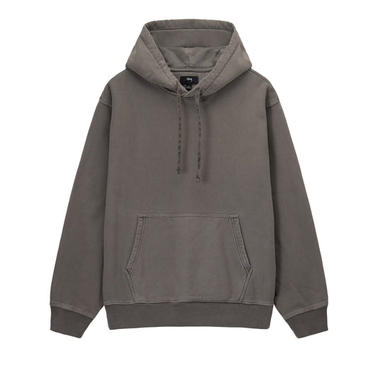 Stussy Pigment Dyed Fleece Hoodie - Charcoal
