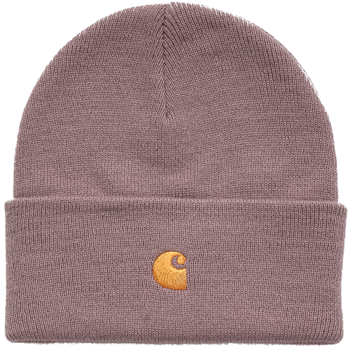Carhartt WIP Chase Beanie - Misty Thistle/ Gold