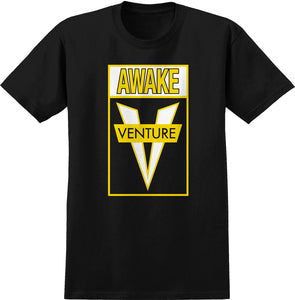Venture Awake Tee - Black/White/Yellow