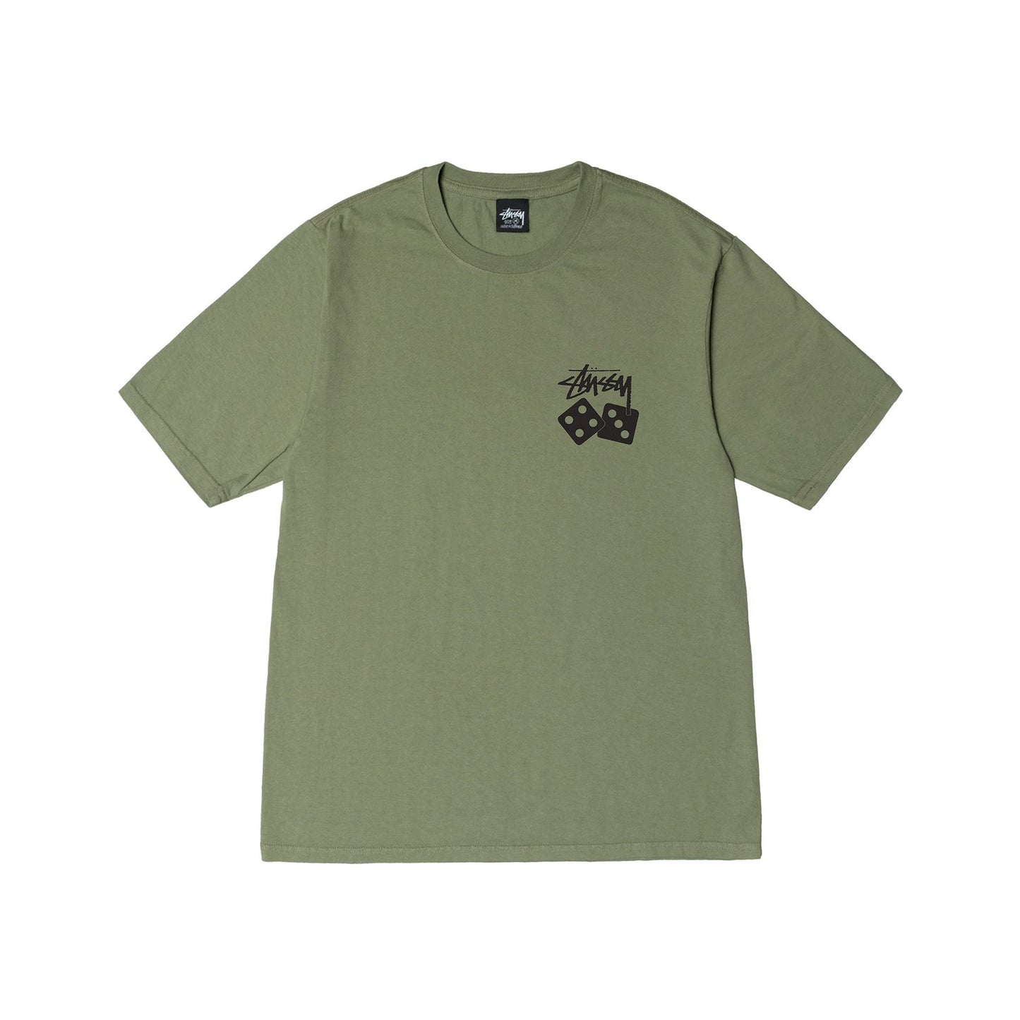 Stussy Dice Pigment Dyed Tee - Artichoke