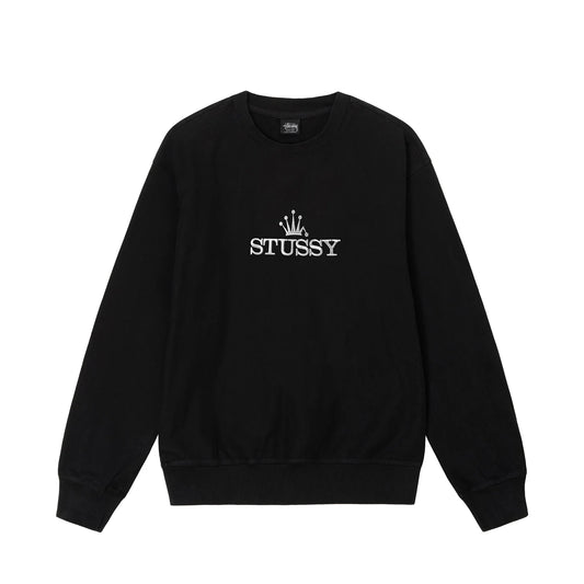 Stussy Glamour Pigment Dyed Crewneck - Black