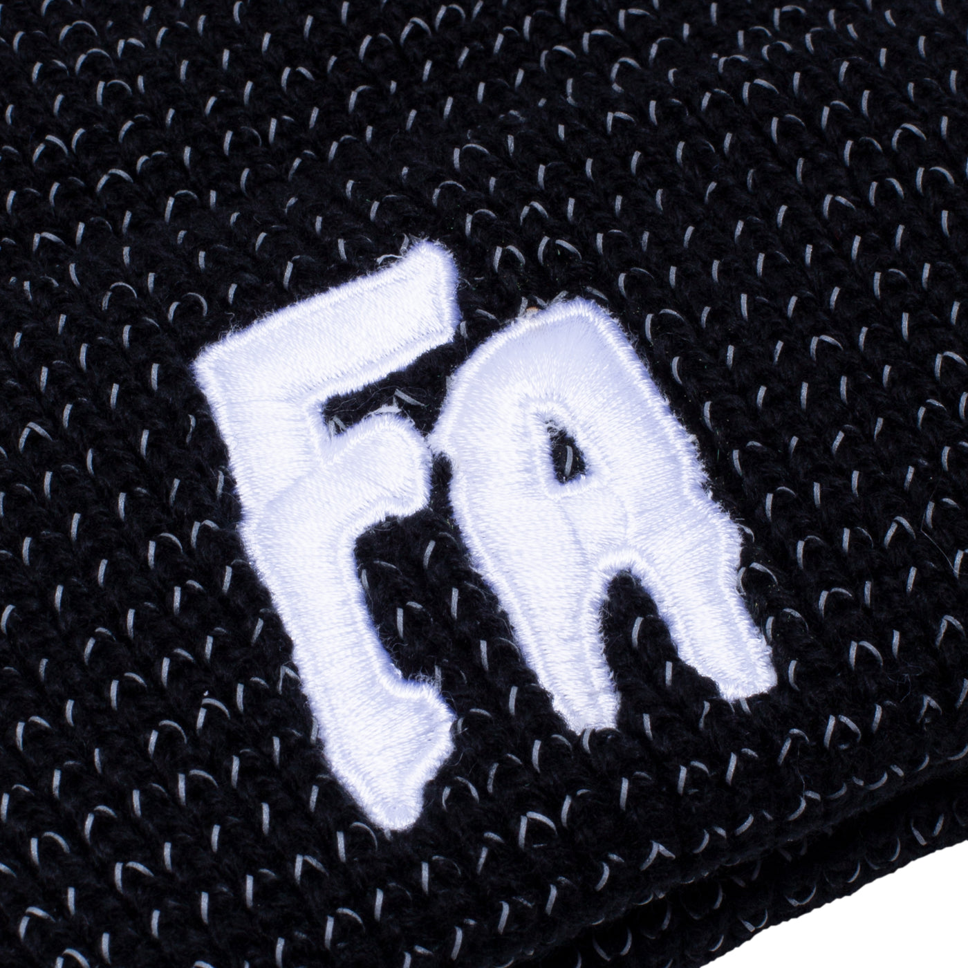 Fucking Awesome Reflective Waffle Cuff Beanie - Black