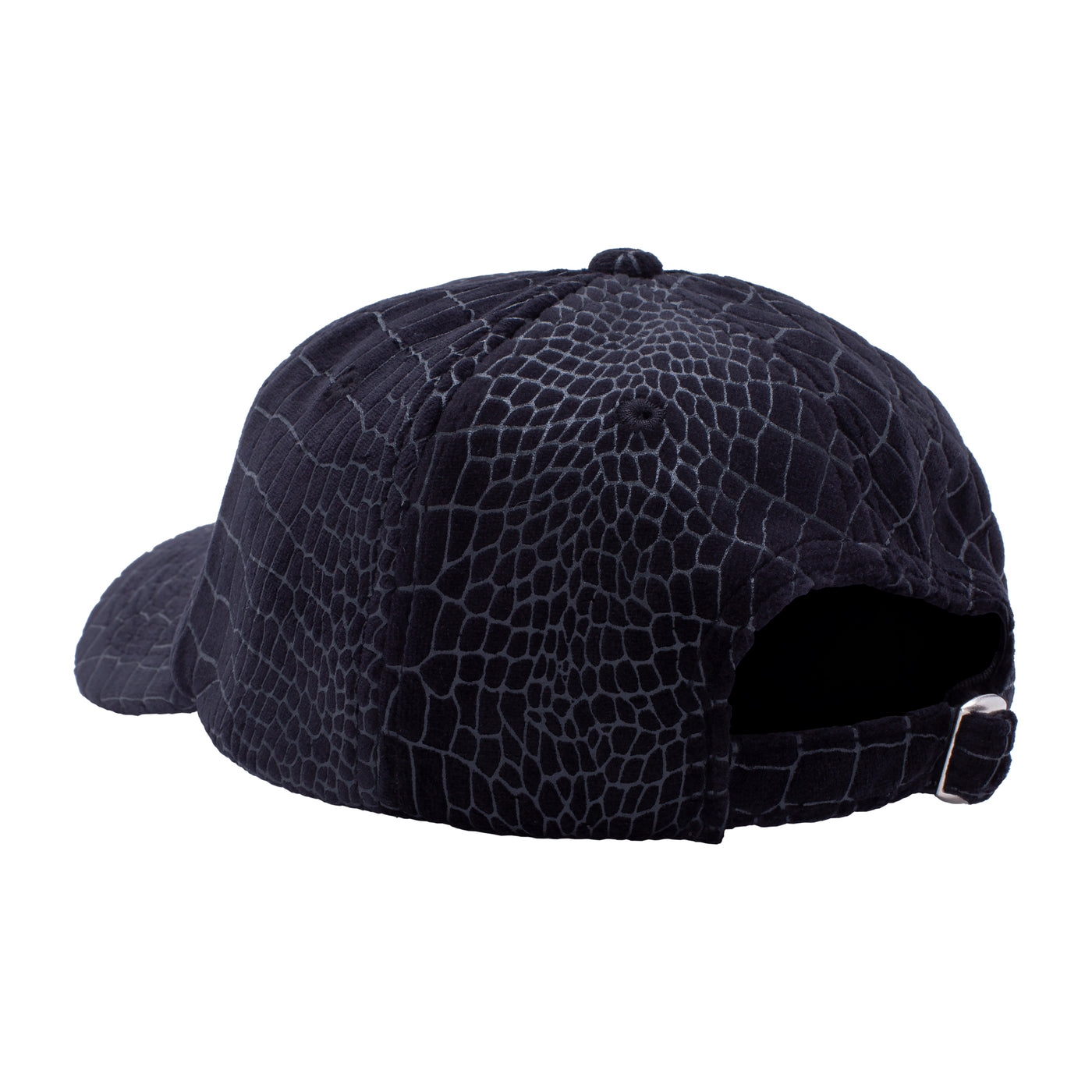 Fucking Awesome Croc Velour 6 Panel Strapback - Black