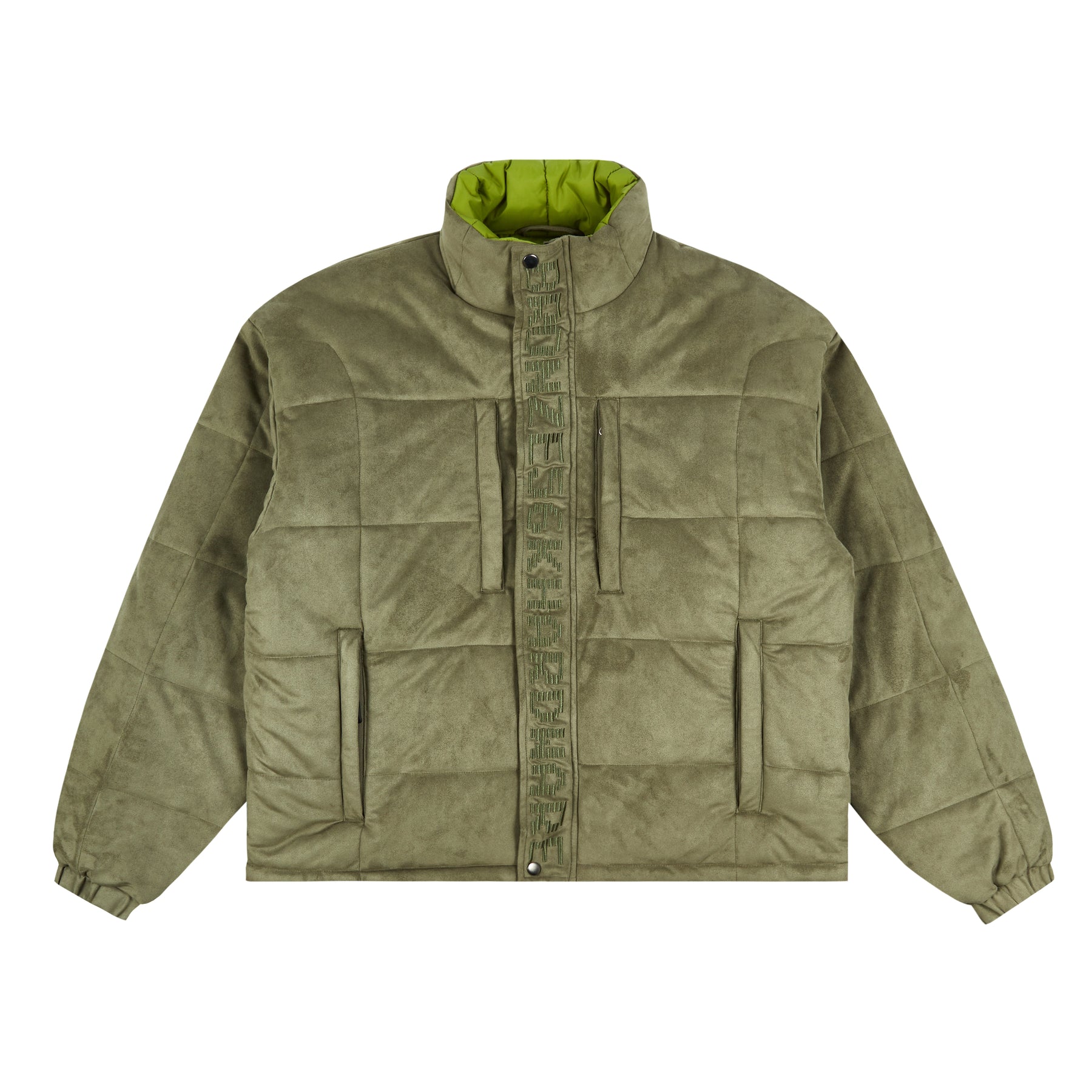 BRONZE 56K FAUX SUEDE PUFFER JACKET