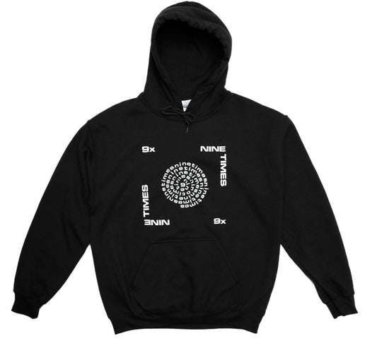 Ninetimes Letraset Hoodie - Black