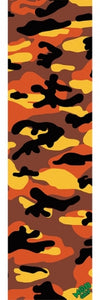 Mob Grip Sheet - Orange/Yellow Camo 9" x 33"
