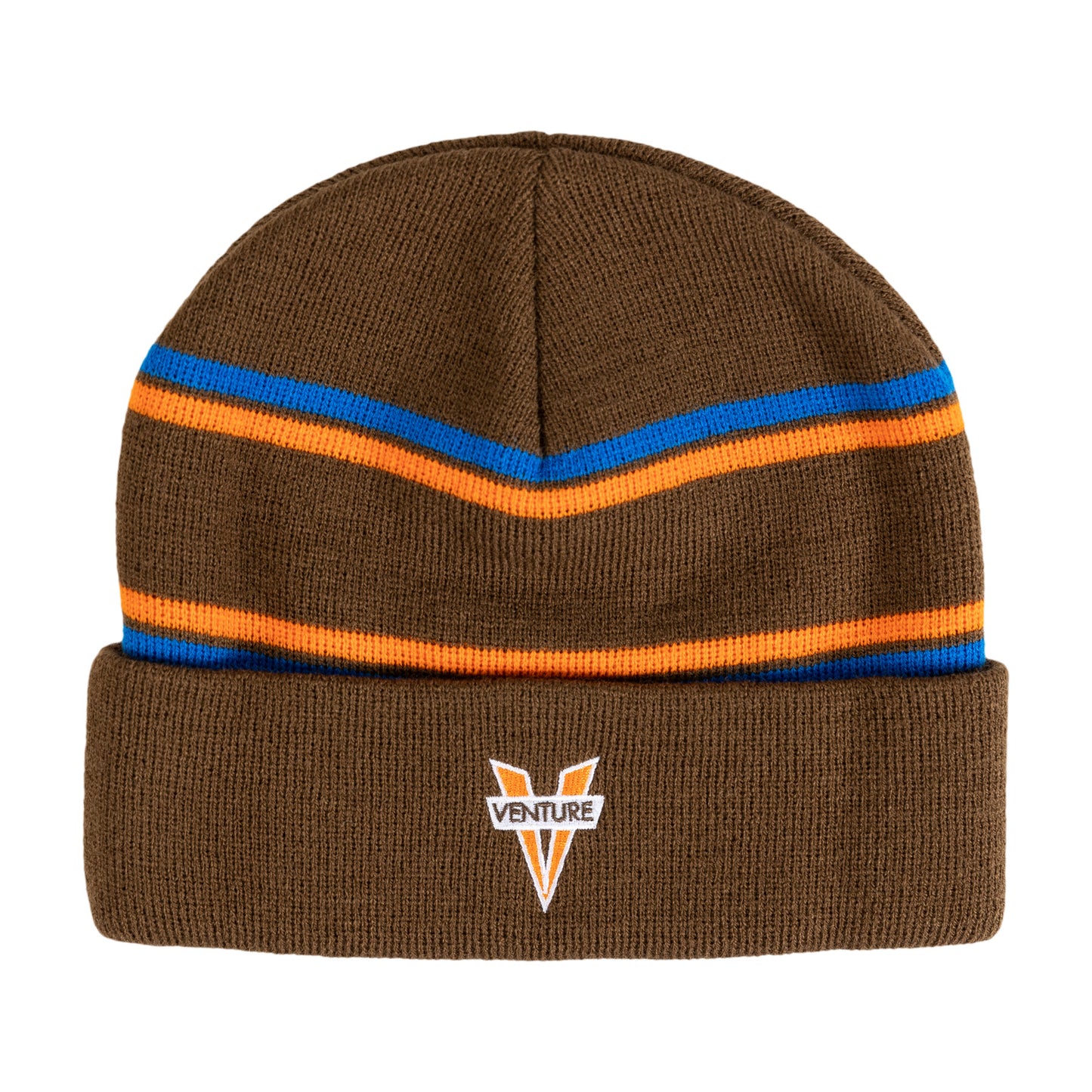 Venture Heritage Cuff Beanie - Brown/Orange/Blue