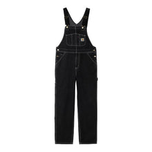 Load image into Gallery viewer, Carhartt WIP Bib Overall - Black Stone Washed