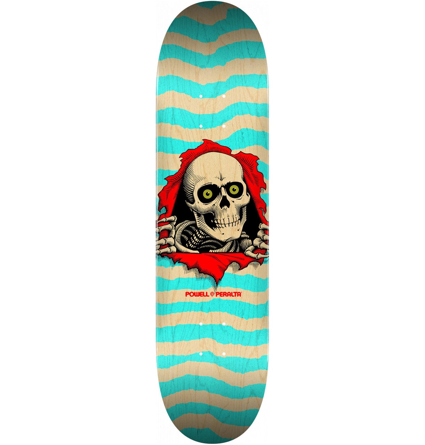 Powell Peralta Ripper Natural/Turqoise Deck - 8.0