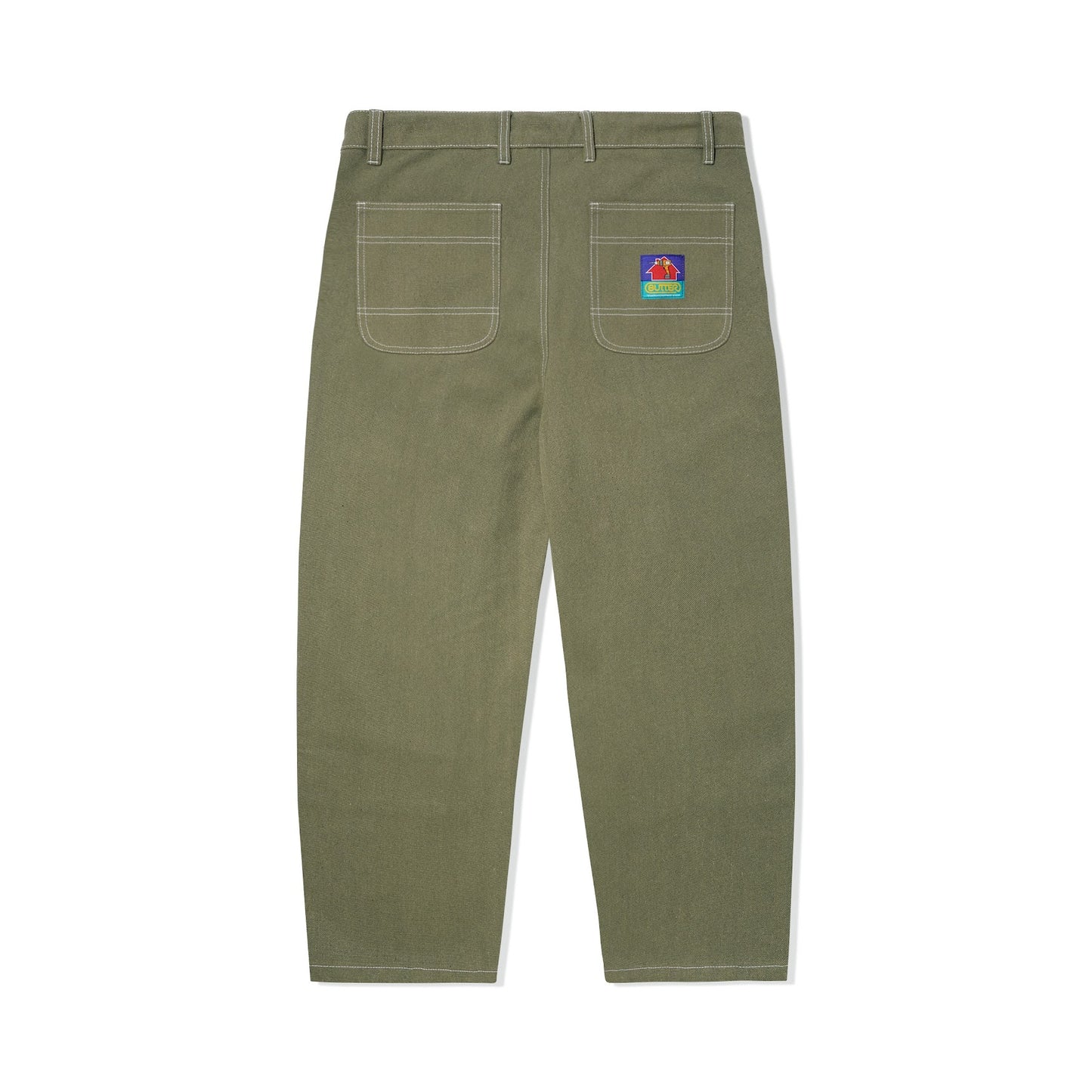Butter Goods Washed Canvas Double Knee Pants - Fern