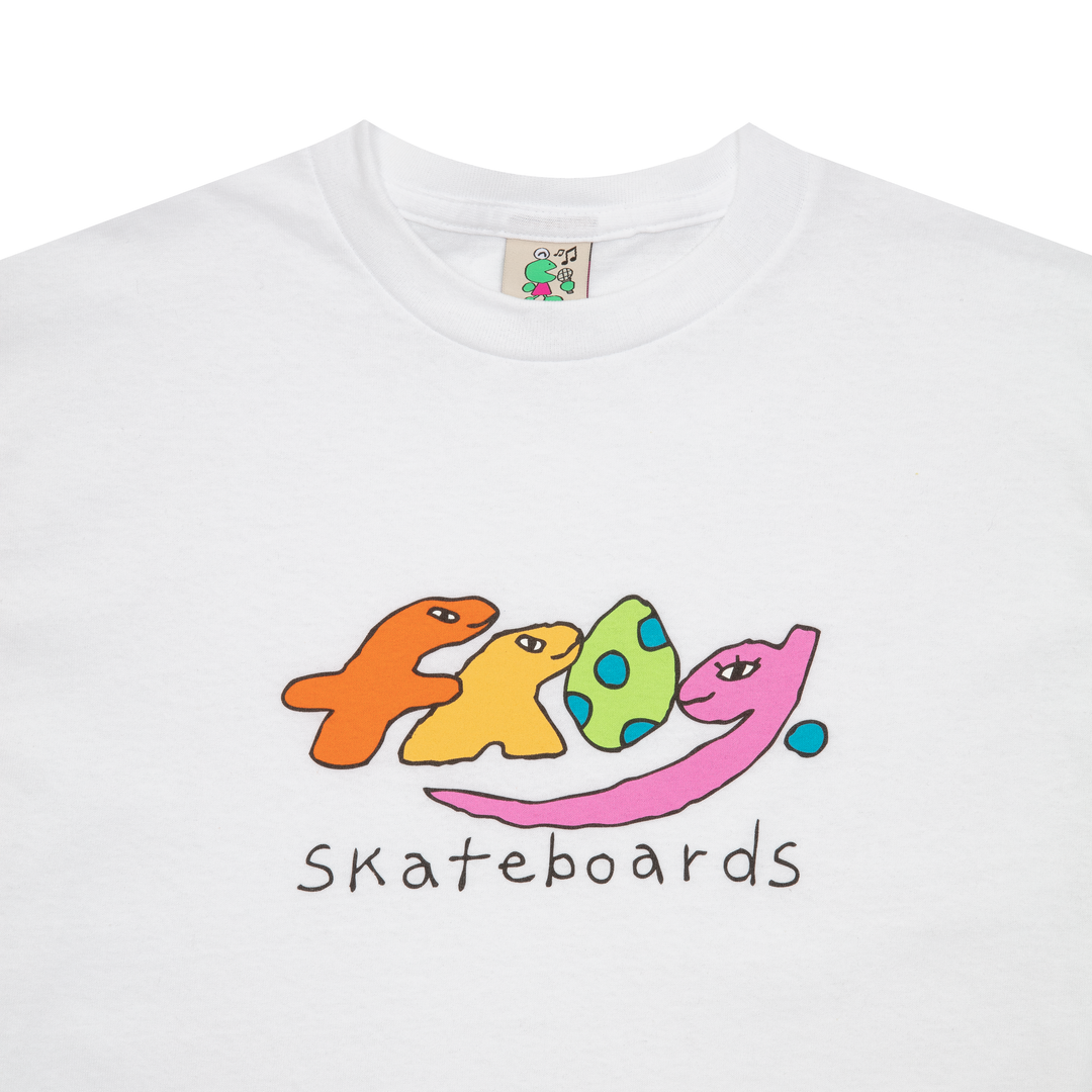 Frog Dino Logo Tee - White
