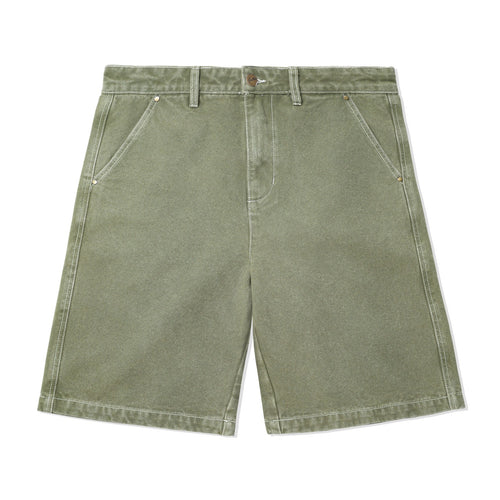 Butter Goods Washed Canvas Work Shorts - Fern