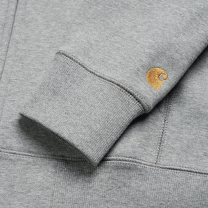 Carhartt WIP Hooded Chase Jacket - Grey Heather / Gold