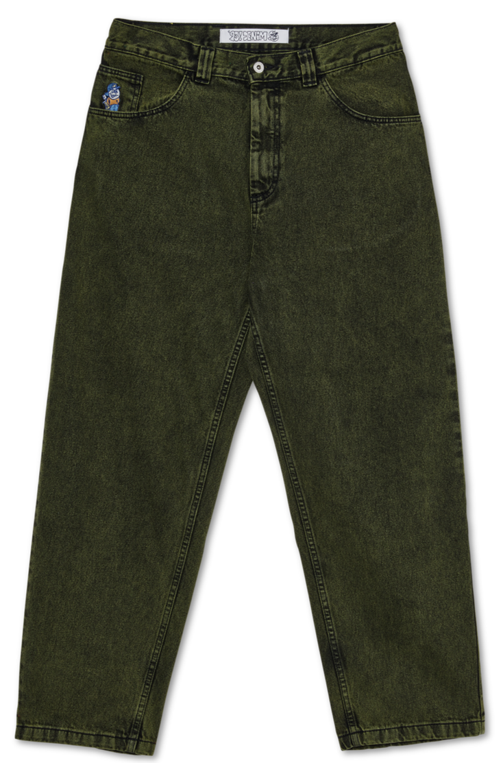 Polar Big Boy Jeans - Green Black – Ninetimes Skateshop Polar Big Boy Jeans - Green Black – Ninetimes Skateshop